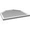 Ekena Millwork Octagonal Top Surface Mount PVC Gable Vent w/ 2"W x 2"P Brickmould Sill Frame, 38"W x 36"H GVPOT38X3603SF - alternate 2